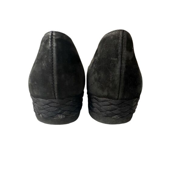 Salvatore Ferragamo Black Suede Gold Logo Espadrilles  Size: 9.5 - Picture 5 of 8